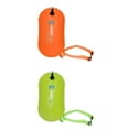thumbnail image 1 of Dispositivo inflado Cola flotador de remolque de boya de natación con cinturón naranja amarillo, 1 of 2