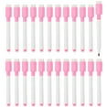 thumbnail image 1 of Bolígrafo para pizarra blanca Uxcell, punta fina de 0.5-1mm, marcadores de pizarra blanca en rojo rosa, 24 piezas, 1 of 6