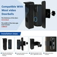 thumbnail image 5 of Anti-Theft Doorbell Mount No-Drill Mounting Doorbell Camera Bracket Adjustable Video Doorbell Holder with Cap Peak Sturdy Video Doorbell Mount Doorbell Mount for Home Apartment Office Room, 5 of 9