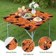 thumbnail image 4 of Spooky Season Elastic Edge Tablecloth 36x36 Inch Square - Halloween Themed Stretch Fit Perfect for Dining Table Protection, 4 of 6
