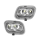 thumbnail image 1 of Luz de espejo retrovisor para Ford F-150 F-250 F-350 F-450 Super Duty FL3Z13B374B FL3Z-13B374B 12 V impermeable lente transparente blanco charco lateral luces LED montaje ABS negro 2 piezas, 1 of 1