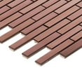 thumbnail image 4 of Modket TDH322RG Rose Gold Copper Metallic Metal Brick Joint Mosaic Tile Kitchen Wall Backsplash, 4 of 5