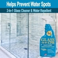 thumbnail image 3 of Glass CPR 2-in-1 Glass Cleaner & Water Repellent (22oz) + 2 Microfiber Applicator Towels | Deep Cleaning for Glass, Mirrors, Windows, Windshields, Shower Doors, 3 of 5