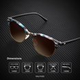 thumbnail image 3 of Gafas de sol KALIYADI polarizadas semisin montura que bloquean los rayos UV, 3 of 7