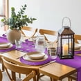 thumbnail image 6 of Modern Purple Round 15 Inch Placemats Set of 6, Abstract Diamond Luxury Gradient HeatResistant Non Slip Place Mats for Dining Table, Wipeable Braided Kitchen Table Mats for Housewarming, 6 of 9