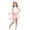 X151 Pink, variant on Glisme Girls Outfit Set Flower Sleeveless Halter Tops With Shorts Outfit Durable Wear Girls Set Size 5-6 Years Green