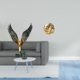 thumbnail image 2 of Estatua de resina con nudo de extendida, escultura de Feng Shui, adorno decorativo de bola de hilo, figura de cerámica estética para amigos, encim, 2 of 8