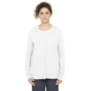 Healing Hands Knits Women's Becca Jacket 'sMedical Cardigan Buttoned Scrub Jacket - Medium,White