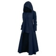 thumbnail image 2 of Chandail pour Femmes Mode à Capuche Grande Taille Ourlet Haut Bas Blouse Décontractée Confortable, 2 of 5