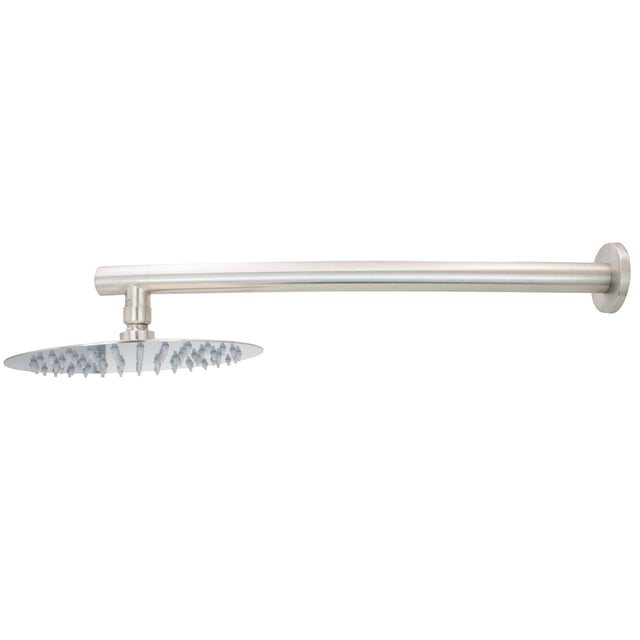 Regadera Redonda de 20cm Satinada con Brazo Redondo