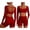A Red, variant on Workout Sets for Women Long Sleeve Backless Wrap Crop Tops and High Waisted Biker Shorts Summer 2 Piece Pilates Gym Yoga Sets