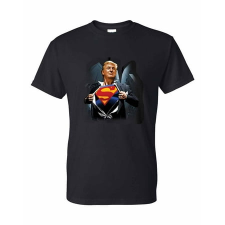 Expedition S/s Shirt - Donald Trump SuperMan 2016 Mens Womens T-Shirt