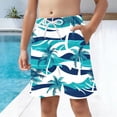 thumbnail image 5 of NAISIBABY Boys Swim Trunks, Drawstring Active Fit with Pockets Bathing Suit Kids Beach Board Shorts Multicolor 6T, 5 of 9