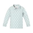 thumbnail image 4 of CCRFTGI Polo Shirts for Kids Girls Size 10-12 School Uniform Polka Dots Shirts Athletic Tennis Pique Collared Polos Casual Long Sleeve 2026 Summer T-Shirts Mint Green 5-6 Years, 4 of 5