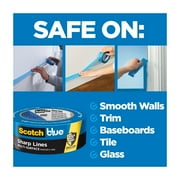 ScotchBlue Sharp Lines Painters Tape, Blue, 1.88 in x 60 yd, 1 Roll