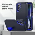 thumbnail image 3 of for Galaxy A54 5G Case Kickstand Durable 3-Layer Military Grade Protective Cover Hybrid Silicone Heavy Duty Rugged Shockproof Screen Lip Raised Protection for Samsung Galaxy A54 5G,
Navy Blue, 3 of 7