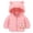 Pink, variant on Ymyiu Toddler Winter Jacket Baby Toddler Girls' Fleece Lined Coat Warmth Comfort Water-Resistant Soft Touch Fleece Lining Hood 6-12 Months(Yellow, 6-12 Months)