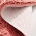 thumbnail image 6 of UKELER Non Slip Bath Rug for Kids Coral Pink Peach Shape Bathroom Decor Absorbent Shaggy Bath Mat Non Skid Doormats for Kids Bedroom Washable Small Toilet Rug 31.5''x19.7'', 6 of 7