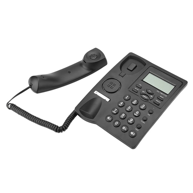 Teléfono De Escritorio, Teléfono Fijo, Soporte Telefónico Con Cable DTMF Y FSK, Teléfono Fijo Con Cable Con Pantalla LCD, Altavoz, Filtración Automática, Para Oficina, Hogar,