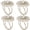 Silver, variant on Fennco Styles Elegant Jeweled Starburst Napkin Rings, Set of 4 - Gold Metal Napkin Holder for Dining Table Décor, Holidays, Weddings, Banquets, Family Gatherings and Special Occasions