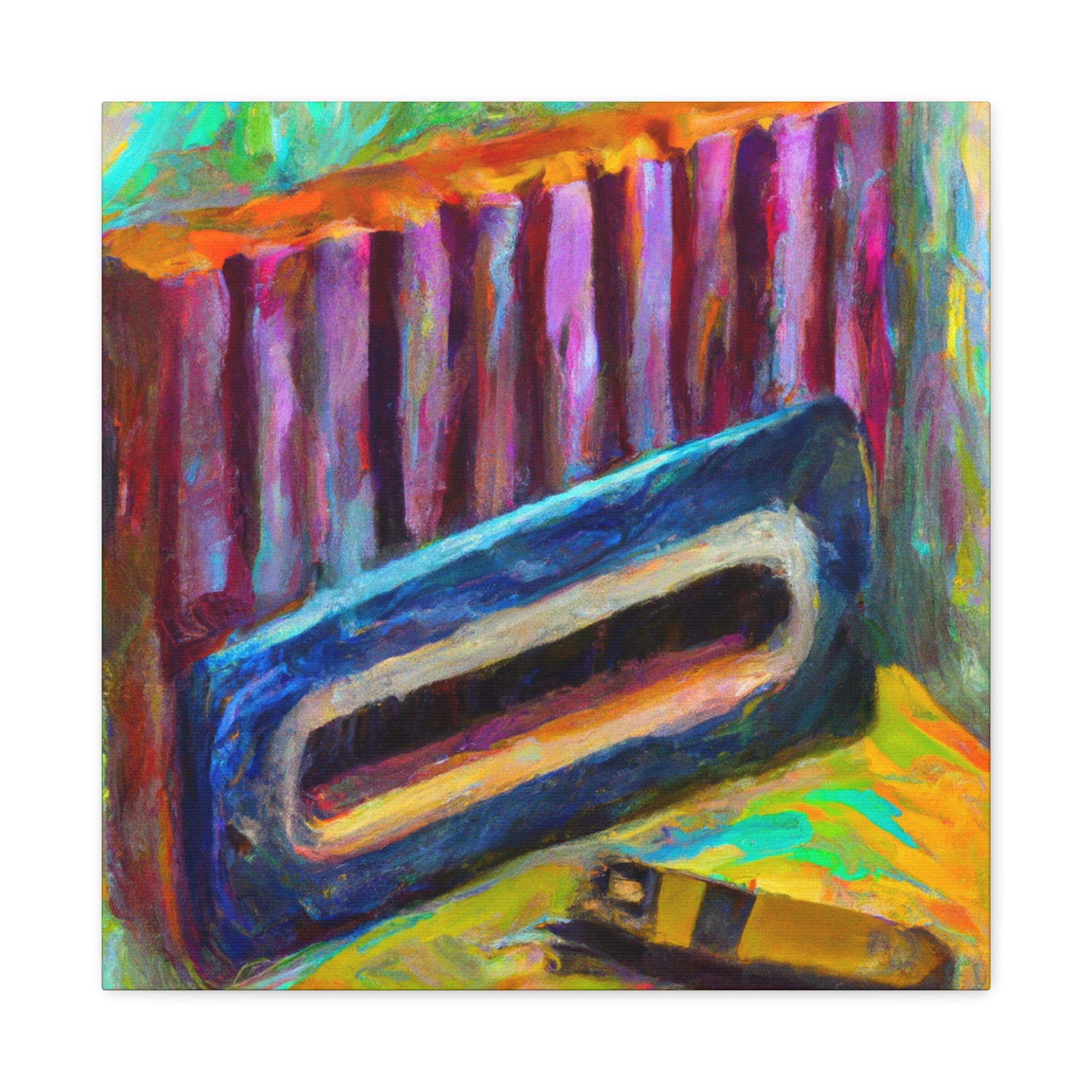 "Harmonica in Fauvism" - Canvas