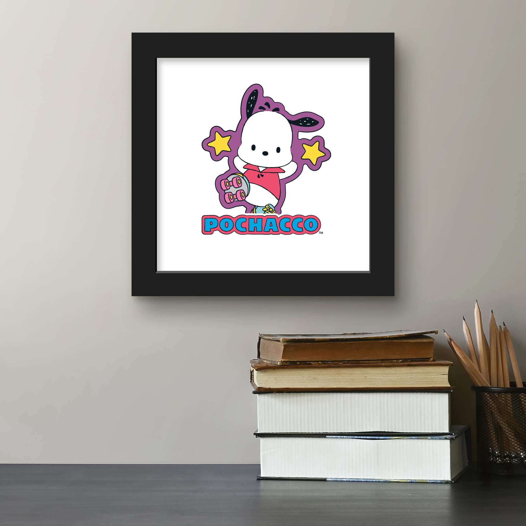 版画 peco pocon Gallery Pops Sanrio Pochacco - Pochacco Sticker Graphic Wall Art