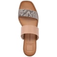 thumbnail image 3 of DOLCE VITA Womens Beige Snakeskin 1/2" Platform Comfort Parni Square Toe Wedge Slip On Leather Slide Sandals Shoes 8.5, 3 of 4