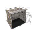 thumbnail image 6 of Botanical Dog Crate Cover, Creative Nature Blooming Pattern with Flowers Leaves and Berries, Easy to Use Pet Kennel Cover Small Dogs Puppies Kittens, 7 Sizes, Dimgray Multicolor, by Ambesonne, 6 of 6