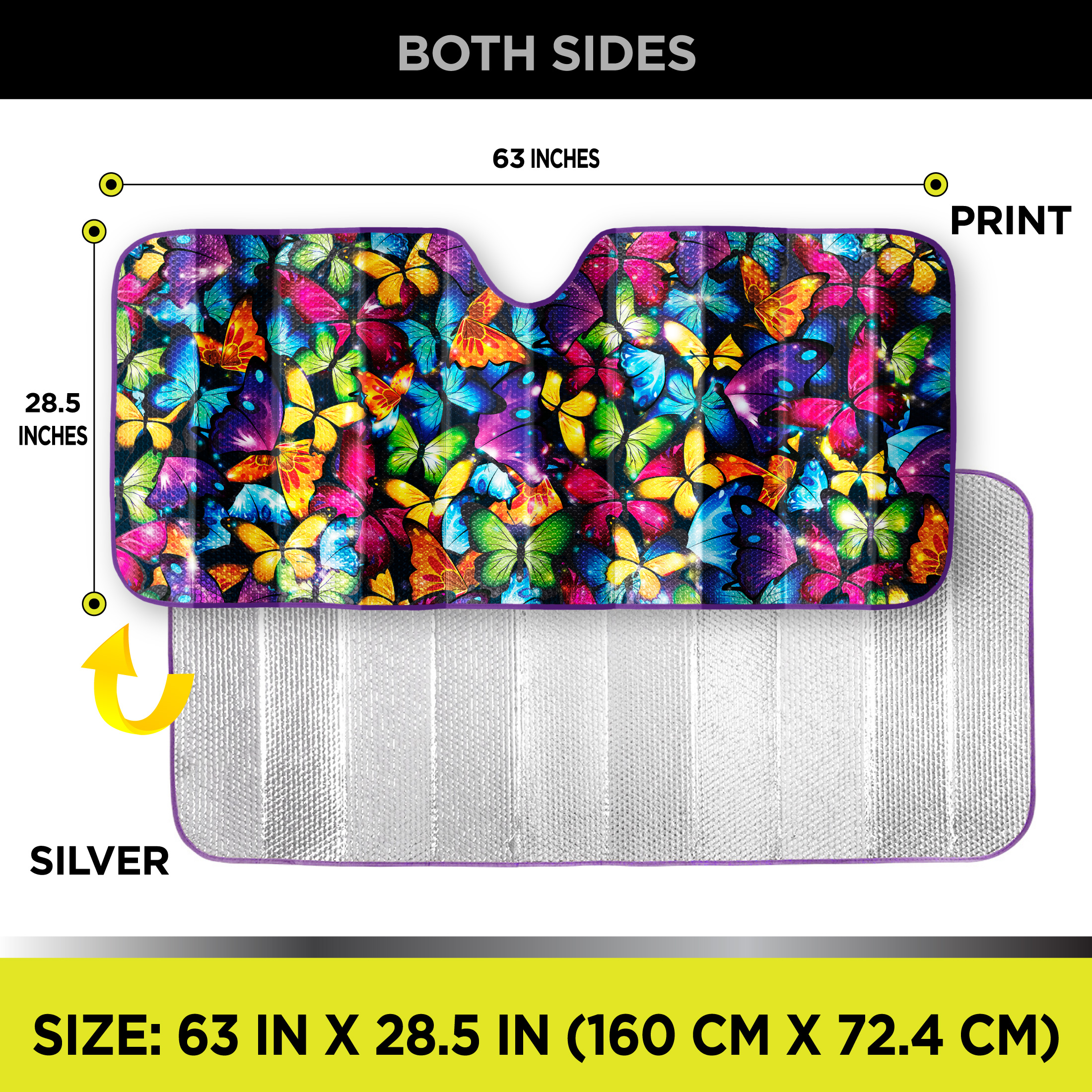 Auto Drive Universal Butterfly Accordion Sunshade photo 3