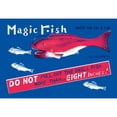 thumbnail image 3 of Retrobot 14x11 Black Modern Framed Museum Art Print Titled - Magic Fish, 3 of 5