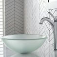 thumbnail image 4 of KRAUS Round Frosted Glass Vessel Bathroom Sink, 14 inch, 4 of 9
