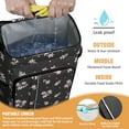 thumbnail image 4 of Floral and Leopard Artistic Design Backpack Cooler - 20L High Capacity, Multiple Pockets for Convenience, 4 of 6