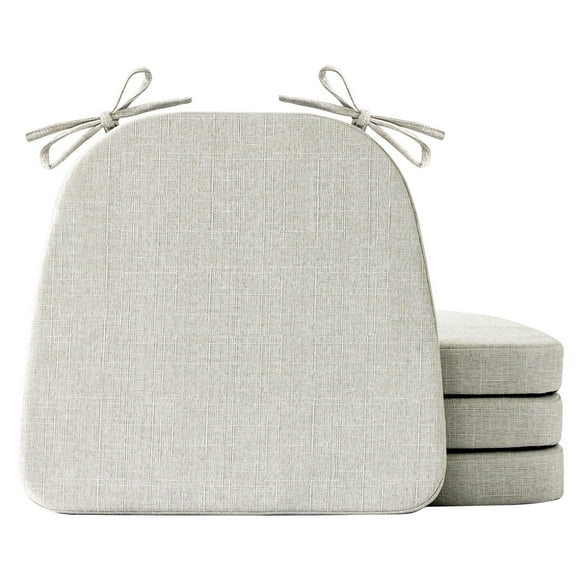 Juego de 4 cojines IASEAHK para sillas de comedor, color beige