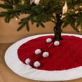thumbnail image 4 of Latrodar Christmas Tree Skirt Tree Xmas Collar Christmas Decorations Tree Budget-Friendly ations Holiday Party RED Home Gadgets, 4 of 5