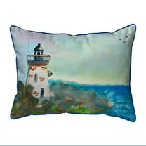 Betsy Drake Interiors Light House Small Indoor/Outdoor Pillow 11x14