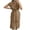 Brown #1, variant on pstuiky Womens Dresses, Women Short-Sleeved Lapel Dress Solid Color Lace-Up Dress Button up Shirt Dress Leisure Brown S