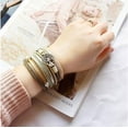 thumbnail image 5 of Tree of Life Leather Bracelets for Women.Colorful Multi-Layer Wrapped Wristband Bracelets for Women,Birthday Easter Basket Stuffers Jewelry Gifts for Teens Girls (Beige), 5 of 6