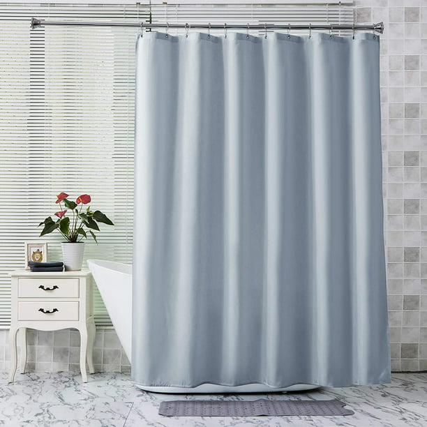 Extra Long Fabric Shower Curtain Liner, 84 Inch Tall Shower Curtain Liner