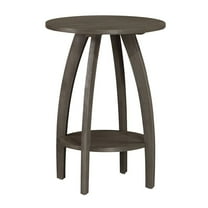 Convenience Concepts Aldrin End Table with Shelf in Gray Wood Finish