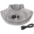 thumbnail image 1 of Gray Heating Neck Shoulder Pad, 3 Level Temperature Adjustment, Massage Mode, Sand Cloth, Electric Heating Neck Wrap, 1 of 5