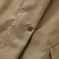 thumbnail image 6 of SELONE Raincoat for Women Waterproof Breathable Windproof Long Sleeve Jacket Hooded Neck Long Zip Up Coat Loose Casual Solid Outerwear with Pockets Winter Overcoat Outwear Coat Clothes Khaki, 6 of 6