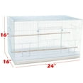 thumbnail image 2 of Lot of 6 Breeding Bird Carrier Cage for Parakeet Canary Finch Loverbird (White), 2 of 8