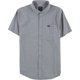 thumbnail image 1 of RVCA - Camisa a cuadros con botones para hombre, ajuste delgado, gris, mediano RVCA Botones al frente, 1 of 1