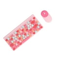 thumbnail image 3 of Keyboard Mouse Combo Wireless, USB Keyboard Mouse Thin Film Technology Crater Architecture 86 Keys  for Office Pink,Green, 3 of 7