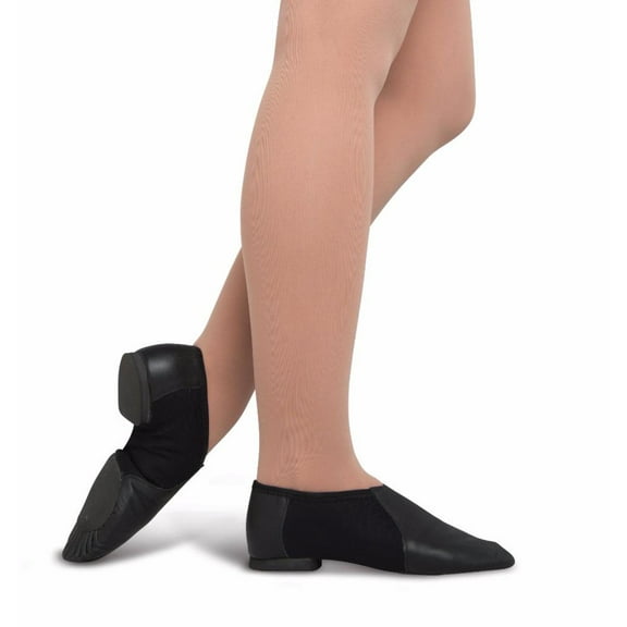 Danshuz Adult Black Leather Split Sole Superflex Jazz Shoes 9.5 Womens