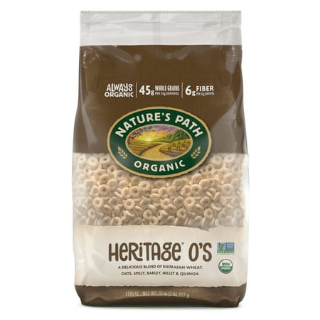 Nature's Path Organic Breakfast Cereal, Heritage O's, 32oz Bag