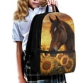 thumbnail image 3 of Uorisanigo 17 inch Sunflower Horse School Backpack for Kids 5-12 Year, Preschool Casual Daypack Elementary School Bag Kindergarten Travel Bags with Padded Straps, 3 of 6