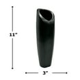 thumbnail image 4 of Bergamo Art 11" Tall Decorative Handmade Aluminum Modern Flower Vase in Black, 4 of 4