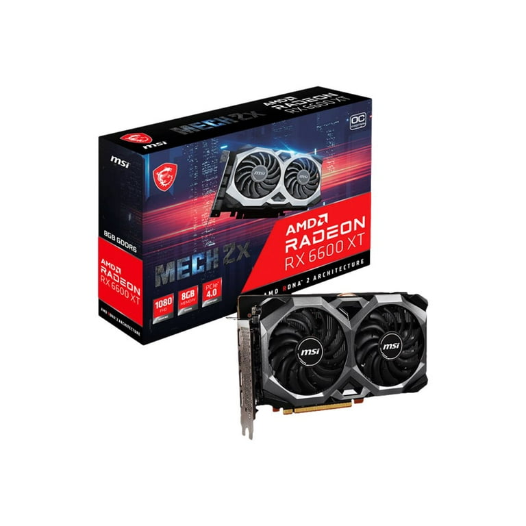 MSI Mech Radeon RX 6600 XT Graphics 8GB GDDR6 PCI Express