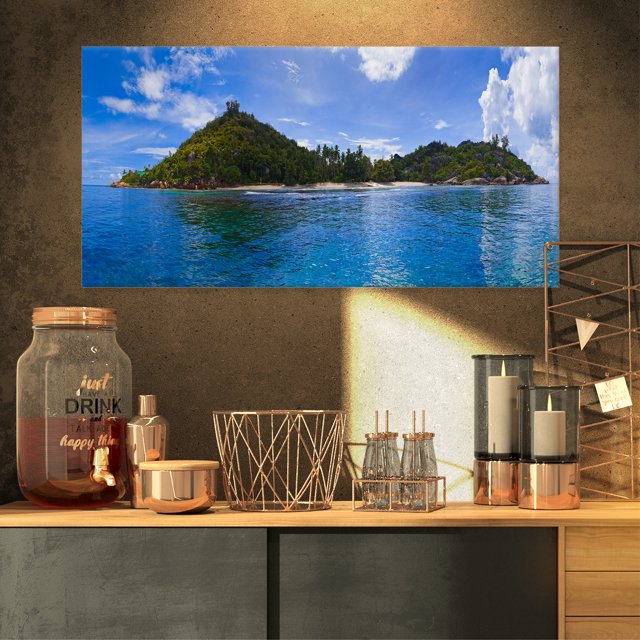 le Tropicale à Seychelles Panorama - Uvre d'Art Moderne sur Toile